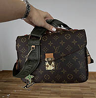 Louis Vuitton Super Pochette Brown Bag 25х18х8 женские сумочки и клатчи хорошее качество