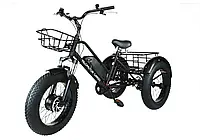 Триколісний електровелосипед CARGO FAT (Чорний)