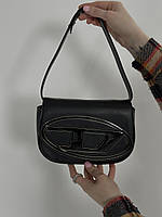 DIESEL 1DR Iconic Shoulder Bag Black 20 х 13 х 6.5 см женские сумочки и клатчи хорошее качество хорошее