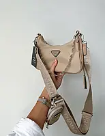 Prada Mini Beige женские сумочки и клатчи хорошее качество