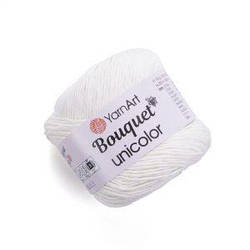 Турецька пряжа для в'язання YarnArt Bouquet Unicolor( букет юніколор) 3201 білий
