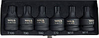 Набор ударных бит Torx/Spline 6 единиц YATO YT-10653