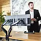 Настільний кронштейн для двох моніторів 22" - 27" NB F185A, фото 3