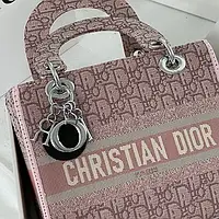 Christian Dior Lady D-Lite Pink Total 23 х 20 х 11 см женские сумочки и клатчи хорошее качество хорошее