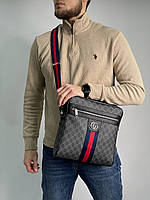 Gucci Ophidia GG Large Messenger Bag Blue 28 х 28 х 8 см Мужские сумки и барсетки хорошее качество хорошее