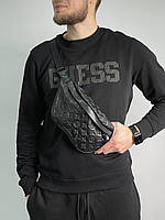 Louis Vuitton Bumbag Black Embossing Leather 30 х 16 х 7 см Мужские сумки и барсетки хорошее качество