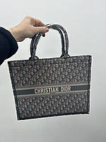 Christian Dior Larg Book Tote Grey 42 х 34 х 13 см женские сумочки и клатчи хорошее качество хорошее качество