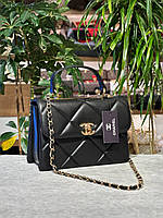 Chanel Black / Gold 26х18х10 женские сумочки и клатчи хорошее качество хорошее качество