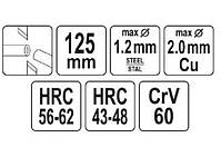 Бокорізи для кабелю 125 мм YATO YT-1954, фото 2