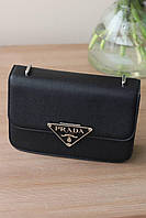 Prada Saffiano black женские сумочки и клатчи хорошее качество хорошее качество