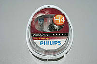 Лампа H4 P43 12v 60/55w VISION PLUS +60% (2шт) (пр-во PHILIPS) З 607343