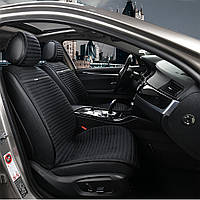 Черные накидки на сиденья автоомобиля ELEGANT NAPOLI, чехлы на сиденья декоративные (только передний ряд)