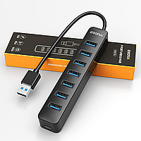 USB-концентратор, iDsonix USB-разветвитель-концентратор, 7 портов, портативный концентратор, USB-концентратор,