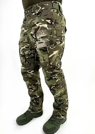 Тактичні військові штани ULTIMATUM Pentagon Мультикам, штани армійські ріп-стоп мультикам, фото 2