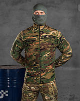 Тактическая кофта мультикам мужская военная одежда, Армейская демисезонная флисовка multicam