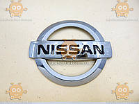 Эмблема Nissan ХРОМ пластик (ВАЖНО ИЗМЕРИТЬ! Габариты: 123х104мм) на скотче 171003