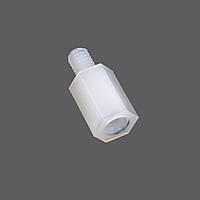 Стойка пластиковая гайка/винт М2,5х12+6 (FM), белая