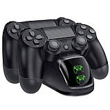 Комплект PS4 джойстиків + зарядний пристрій для джойстиків PS4 V2 Чорний, фото 3