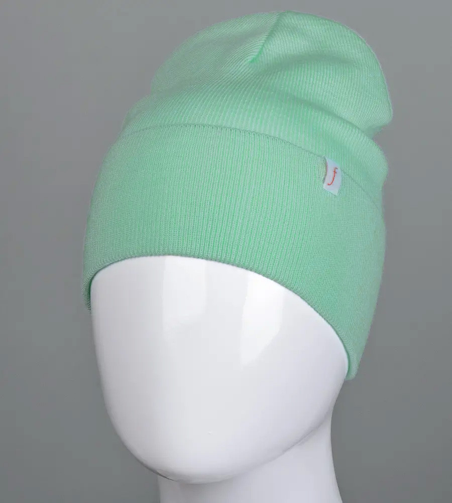 Демісезонна в'язана шапка (С2211), Оливка, фото 1