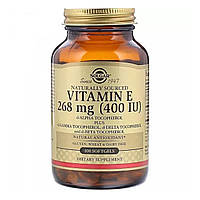 Витамин E (Vitamin E) 400 ME 100 капсул SOL-03541