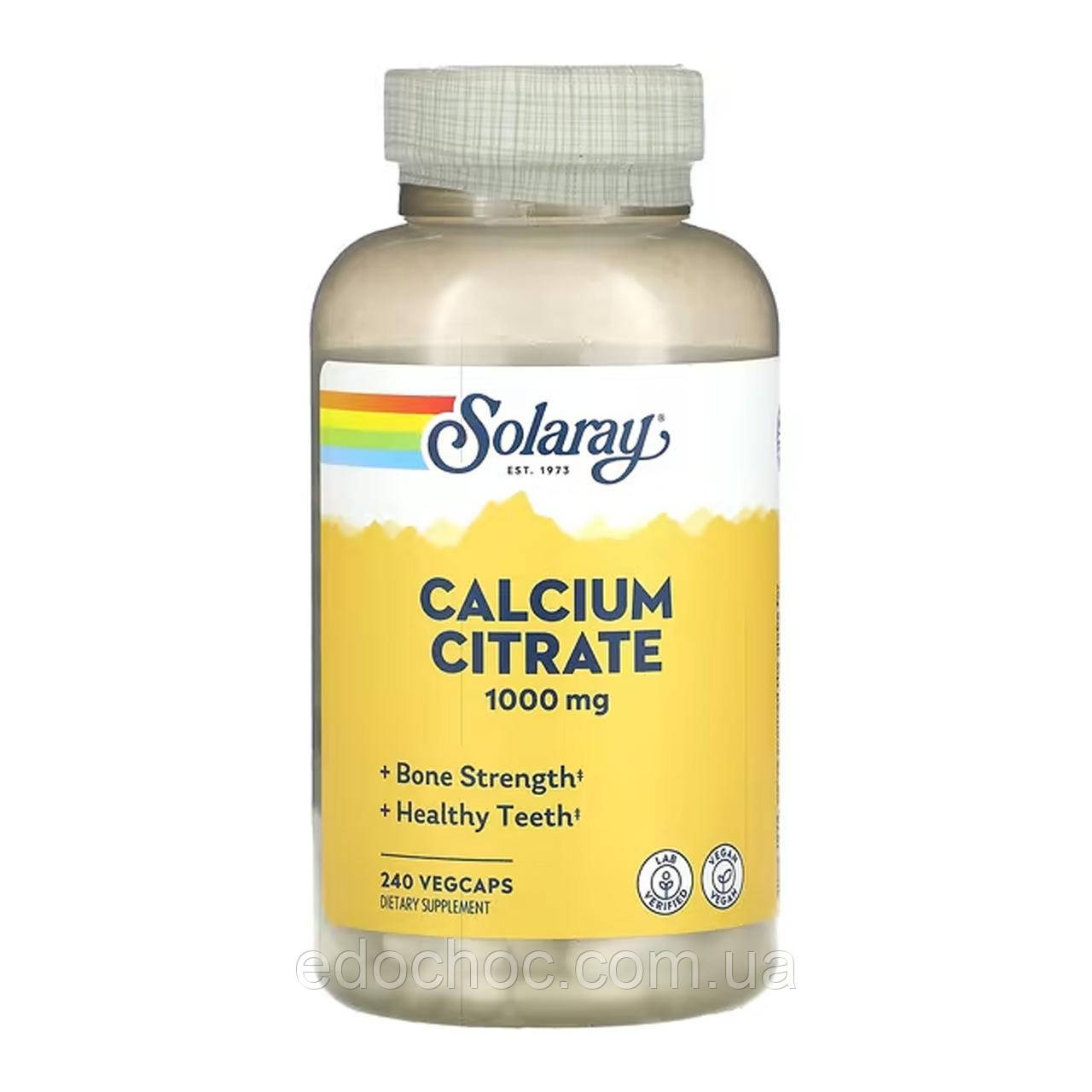 Цитрат кальцію (Calcium Citrate) 1000 мг 240 капсул SOR-45852