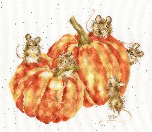 Набір для вишивки від Bothy Threads Pumpkin, Spice and Everything Mice by Hannah Dale, фото 1