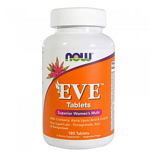 Вітаміни для жінок Єва (Eve Tablets) 180 таблеток NOW-03797