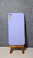 Чохол-накладка Silicone Case для iдля Apple iPhone X iPhone XS з покриттям Soft Touch violet