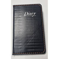 Блокнот кожа заменитель № 8912-60К Diary черный 9*15,5см