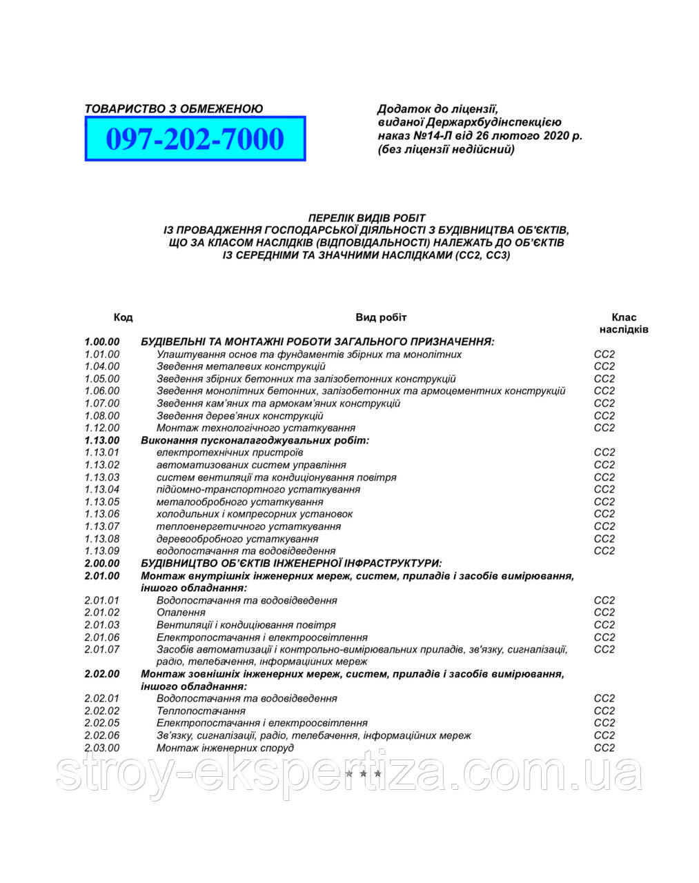 No1 Продам будівельну компанію. Ліцензія до 2020 р.