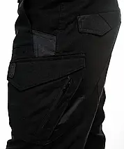 Брюки тактичні Pentagon Чорні,Тактичні військові чорні штани,Штани рип-стоп чорні для поліції, фото 2