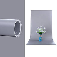 120x200см Пластиковый серый ПВХ фон для съёмки Visico PVC-1220 Grey