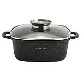 Набір квадратних каструль Kamille 5 предметів з прихватками, фото 5