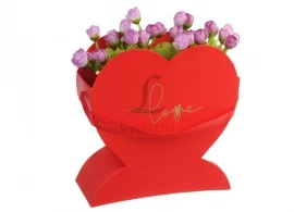 Коробка для квітів.  Розмір: 22,5 х 9 х 23,4 см, фото 1