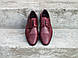 Стильні бордові туфлі 41 42 44 розмір, фото 4