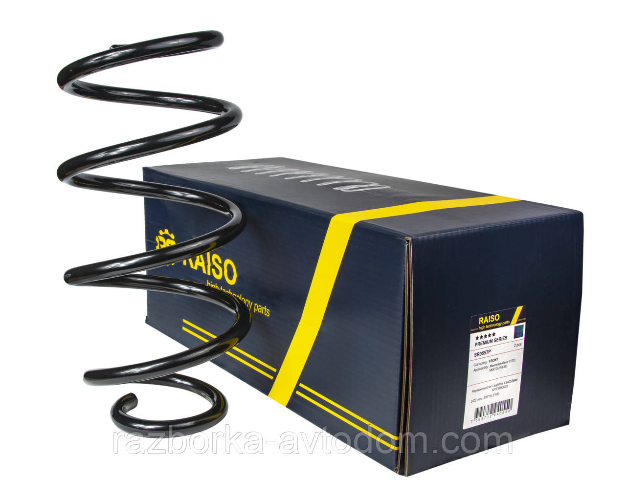 Пружина передня Raiso (Швеція) Mercedes Vito 639, Мерседес Віто 639 03- #SR055TP UAFFDTZ17