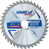 Круг отрезной по дереву WellCut Standart 180*22,23 (30Т)