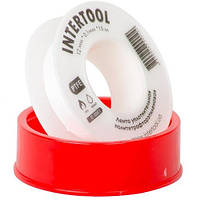 Фум INTERTOOL 15 м*0.1 мм*12 мм, 0.2 г/см³, 10шт