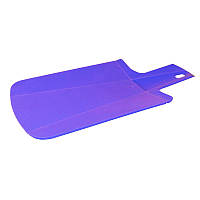 Доска разделочная пластик Ю 165*200мм с ручкой фиолетовая