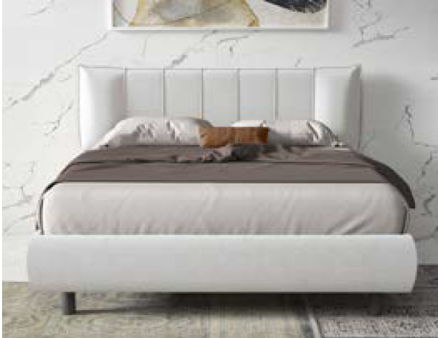 Ліжко Hug стьобане узголів'я 160 х 200, фото 1