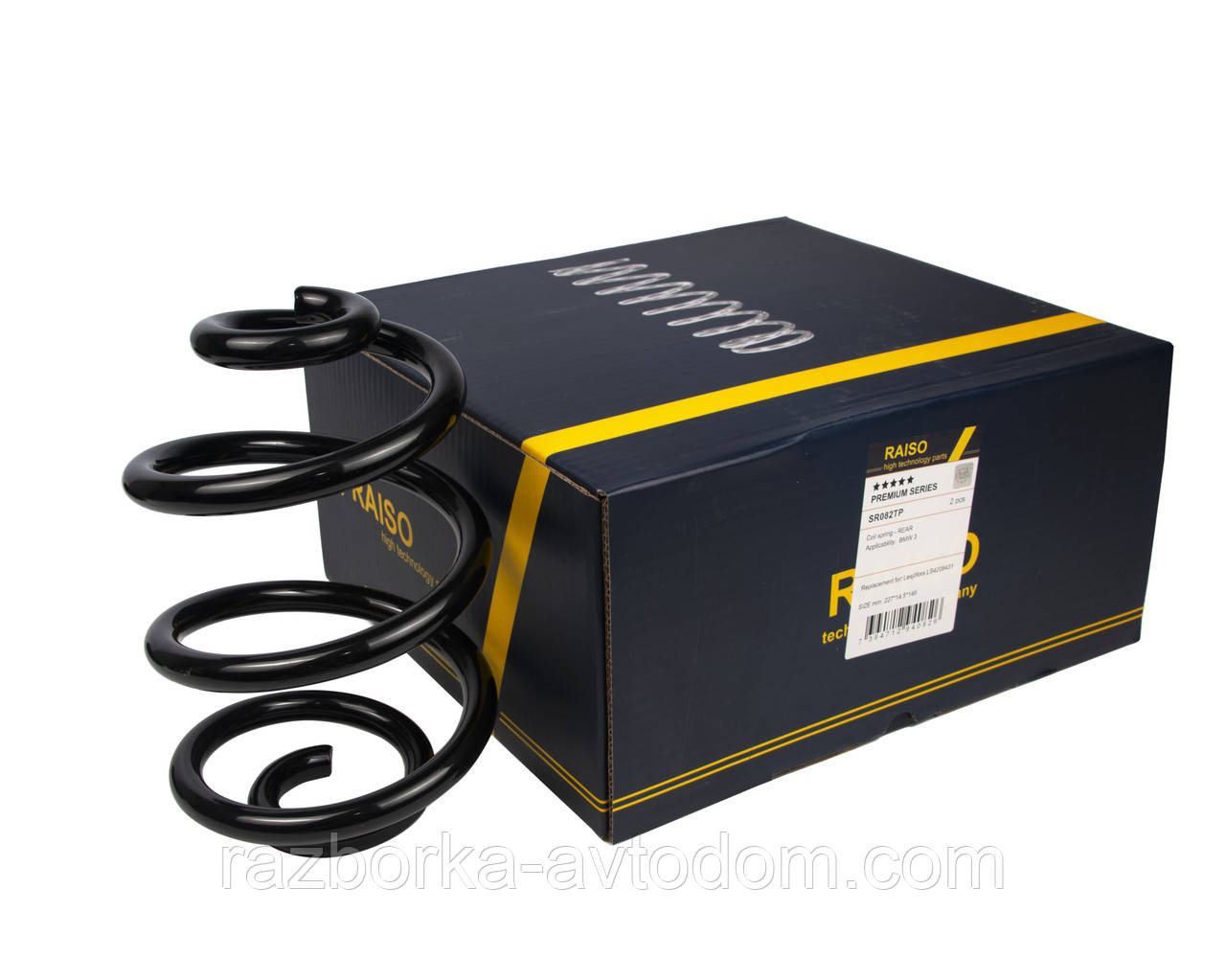 Пружина задня Raiso (Швеція) BMW 3 (E36/E46), БМВ 3 (Е36/Е46) 90-07 #SR082TP UAOEMDH17