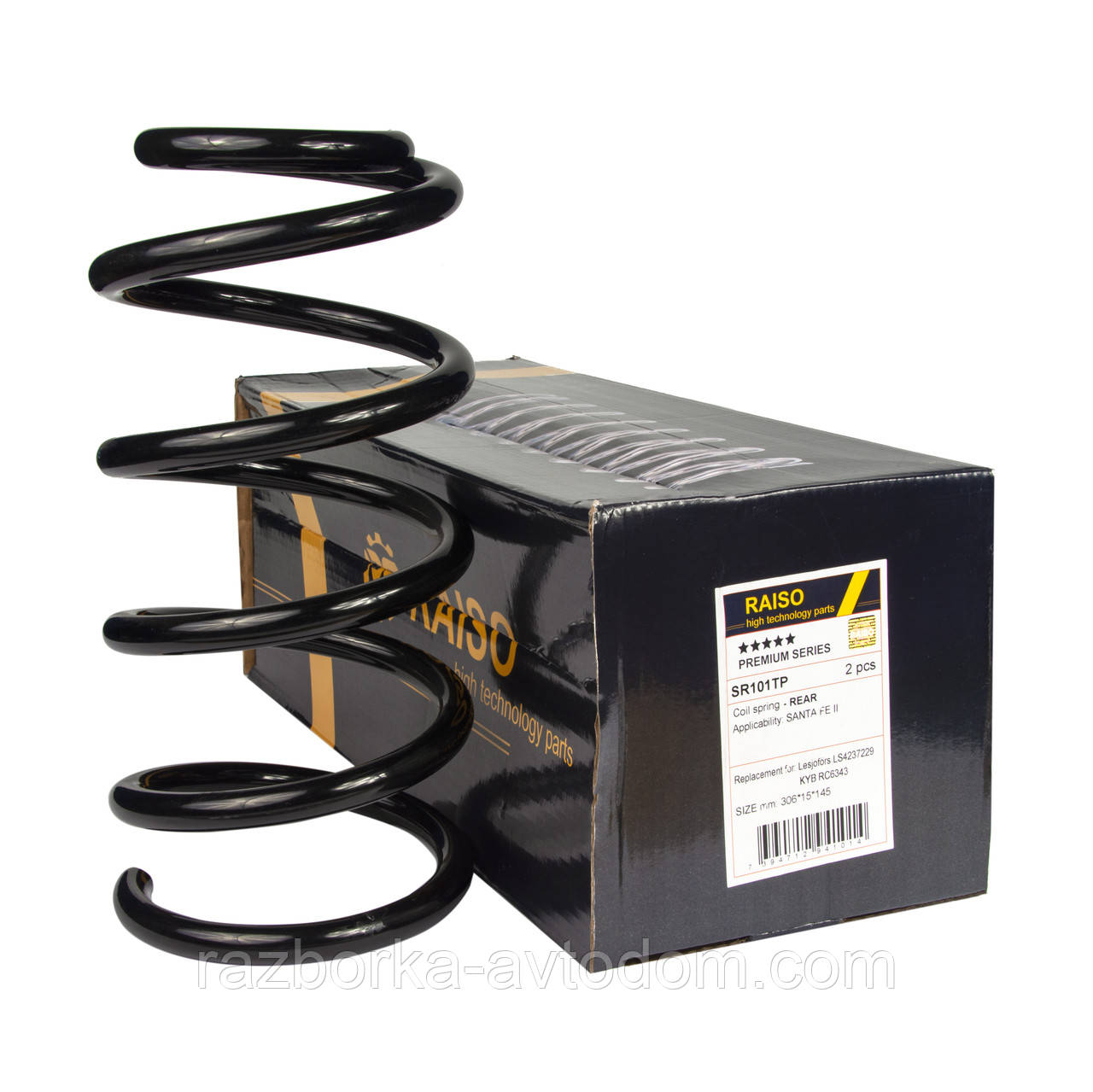 Пружина задня Raiso (Швеція) Hyundai Santa Fe II, Хюндай Санта Фе 2 2006-2012 #SR101TP UAFHFDJ17
