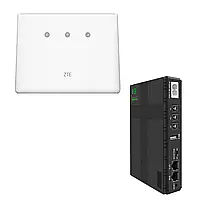 Комплект "4G LTE Wi-Fi роутер ZTE MF293N при блекауте с ИБП"