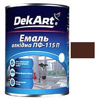 Эмаль ПФ-115П TM "DekArt" 0,9кг коричневая