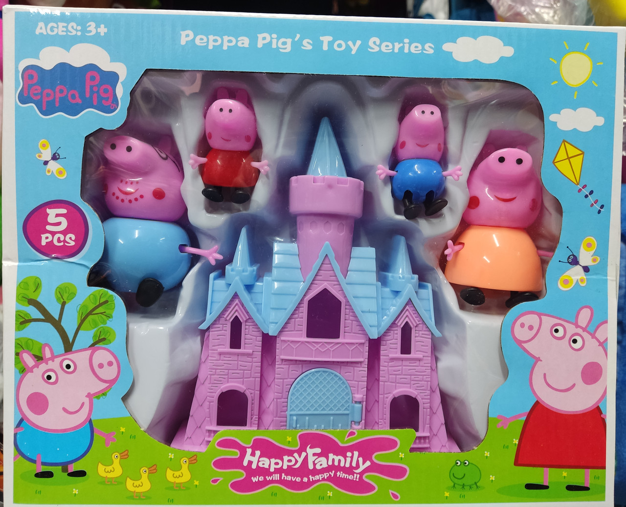 Ігровий набір Свинка Пеппа peppa pig ЗАМОК ДВОРЕЦ 4 фігурки