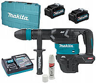 Молоток отбойный аккумуляторный Makita HM001GM201 (9.4 Дж, 0-2650 мин-1, XGT, 1100 Вт, BL, SDS-MAX, AVT, 5.8