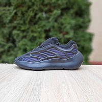 Мужские демисезонные кроссовки Adidas Yeezy 700 V3 (черные) стильные кроссы 11119 Адидас
