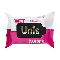 Влажные мягкие салфетки 25 шт для ухода за интимной гигиены UNIS 331888 в упаковке 3 шт