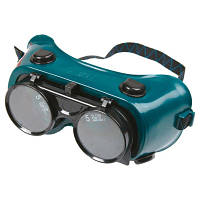 Оригінал! Защитные очки Topex газосварочные, откидывающееся затемненное стекло, оправа из мягкого пластика.