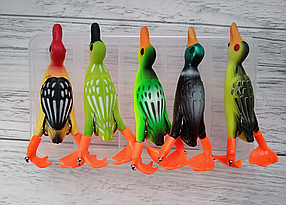 Набір Воблер на щуку та сома Качка Fishing Gear Suicide Duck 85мм\12g 5шт + коробка